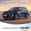 Rain Guards Window Visors for Cadillac XT6 2020-2026 Side Window Deflectors Vent Visors with Chrome Trim