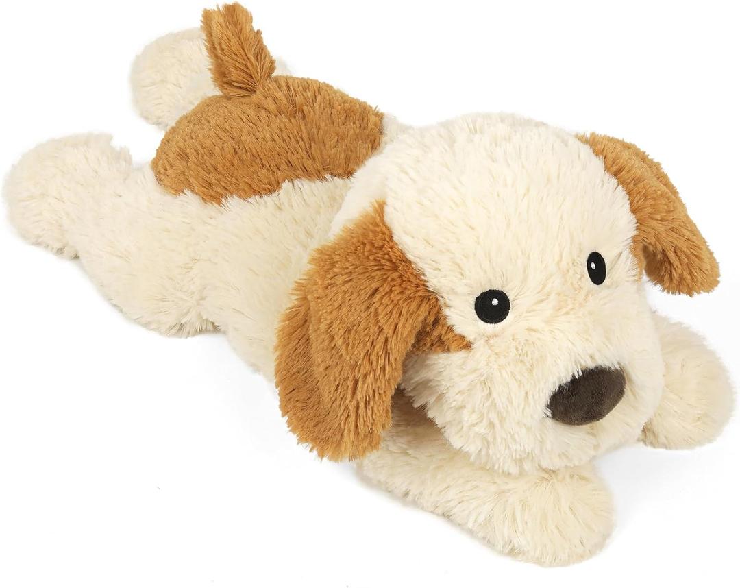 Puppy Stuffed Animals, Microwavable Stuffed Animal Adorable Fluffy Dog Plush for Warmth, Heatable & Coolable Lavender Scent Puppy Plush Toys, Cute Soft Dog Plushies for Kids & Adults Girls Boys Gifts