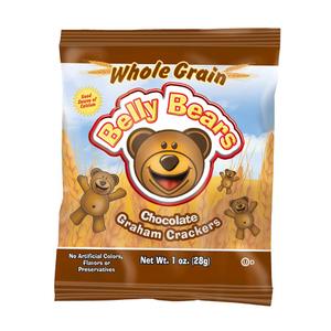 Readi-Bake BeneFIT Whole Grain Belly Bears Animal Cracker Snacks, Chocolate Graham, Fun-to-Eat Single Serve Pouches, No Artificial Colors or Flavors, 1 Ounce (Pack of 200) Best By 05/07/26