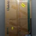 Unikito Reversible L Shaped Desk with Magic Power Outlets and Smart LED Light, Sturdy Corner Computer Desk with Monitor Stand & Storage Shelves, Gaming Table Home Office Desk, Easy Assembly, Black