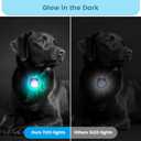 2Pack Dog Lights for Night Walking Dog Collar Light Clip on Rechargeable Glow in The Dark Light with 4Modes & RGB Color for Camping