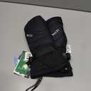 MCTi Ski Mittens Down Mittens Waterproof Touch Screen Winter Snow Mitt for Women (Medium, black)