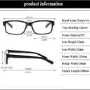 NORPERWIS Reading Glasses 5 Pairs Quality Readers Spring Hinge Glasses for Reading for Men and Women (5 Pack Mix Color -3, 2.00)