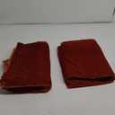 THE ART BOX Ultra Soft Luxury Orange Velvet Curtains 2 Panels Set Elegant Interior Decoration Extra Large Window Blackout Velvet Rod Pocket Drapes for Living Room, Home Dcor (63"x52" Each Panel)