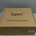 4 Inch 3 Ring Zipper Binder with Shoulder Strap & Handle & Multi-Pocket - 4" Binder with Zipper for School, Compatible with 13-Inch MacBook/Tablet -Patent Design Black