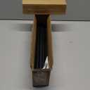 2 Pack Industrial Curtain Rods for Windows 28 to 48 Inches, Blackout Wrap Around Curtain Rod, for Indoor and Outdoor, 5/8 Inch Diameter, 33 to 45 Inches, Black