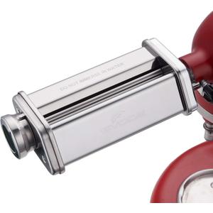 Pasta Roller Attachment for KitchenAid Stand Mixer, Stainless steel Pasta Roller Attachment with 8 Adjustable thickness knob by Gvode