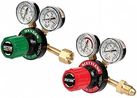 Set of Victor 350 Oxygen & Acetylene Regulators