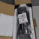 Battery Operated Wall Sconces Set of 2,  12000mAh Rotatable Picture Lights with Remote Control, Dimmable 3000-6500K LED Rechargeable Wall Lights for Living Room Bedroom Mirror, 28.3In (Black)