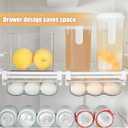 Egg Holder For RefrigeratorMini Fridge Drawer Organizer Egg Storage Bin Clear Egg Tray Clear Plastic Storage Container