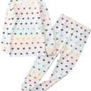 Owlivia 100% Organic Cotton Baby Long Sleeve Pajama Sets, Toddler Boy Girl 2-Piece Sleepwear