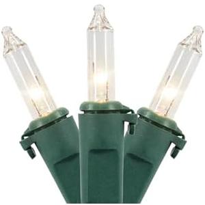 Northlight Mini Christmas Light Set -Clear - 4' Green Wire - 20ct
