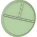 Pack Of 2 DINETHICS 9" Portion Control Plate - Divided Dinner Plate with Dividers for Adults & Kids - BPA Free, Wheat Straw & PP Construction, Modern Style, Microwave, Dishwasher & Freezer Safe, Mint Green