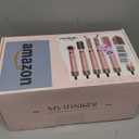 StyleVibe 6-in-1 Air Styler, Hair Dryer & Blow Dryer Brush with Travel Case - Auto Wrap Curls (L/R), Fast Drying, Thermal Round Brush for Smooth Blowouts & Frizz-Free Volume, No Heat Damage (Plum Purple)