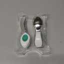 doddl Toddler Utensils, Ergonomic Fork and Spoon Set for Self Feeding, Stainless Steel Silverware for 1-3 Year Olds, BPA Free, Dishwasher Safe (Aqua)