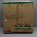 Ceiling Fans with Lights, Flush Mount Ceiling Fan with Lights and Remote, 6 Wind Speeds Smart Low Profile Ceiling Fan for Bedroom, Dining Room and Kitchen 20" (White)