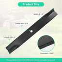 601124 High Lift Blades for 54" Deck, 797696 Mower Blades Compatible with Hu-stler Raptor SD, Fastrak, Super Z Series Lawn Mower, Replaces 601012, 601013, 602416, 797704, 797712, 6 Pack