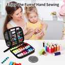 2 x Sewing Kit Basic,Marcoon Needle and Thread Kit with Sewing Supplies and Accessories for Adults,Beginner,Home,Travel,Emergency Including Scissors,Measure Tape,Needle Threader and More (1-18 Colors)