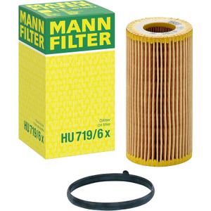 Mann Filter HU 719/6 x Cartridge Oil Filter Replacement Compatible With Audi RS3, TT Quattro, TT RS Quattro