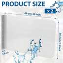 Therwen 2 Pcs Stainless Steel Side Splash Guard for Sink 26 x 12 Inch Wall Mount Guard with Screws Commercial Restaurant Hand Sink and Compartment Prep Sink Kitchen Sink Splash Protector Supply