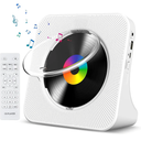 CD Player Portable Bluetooth Desktop CD Player for Home with Timer Built-in HiFi Speakers with LCD Screen Display Boombox FM Radio USB Type-c (Black)