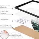 VHH 24x48 Snap Poster Frame,1 Pack,Lightweigt Black Coated Aluminum with plexiglass, 24x48-1pc