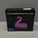 Qoolife Floating Pool Lights Solar Powered, Solar Pool Lights, Waterproof 16 RGB Inflatable Swan LED Pool Lights That Float for Swimming Pool Spa Patio Wedding Party Beach Decorations