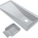 SafBbcue Grill Grease Tray Replacement for Royal Gourmet GD4002T 4-Burner Grill, Heavy Duty Enameled Steel BBQ Drip Pan, Royal Gourmet Grill Parts for GD4002T, Burner Drip Pans