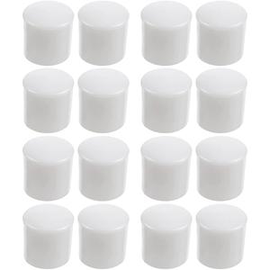 16 Pcs Premium Rubber Door Stop Stud Replacement Tips  Doorstopper Bumpers, Springe Hinge End Caps for Wall & Floor Protection  Universal Size (White)
