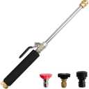 High Pressure Hose Nozzle for Garden Car,Heavy Duty Metal Jet Nozzle for High Power washers Outdoor Clean