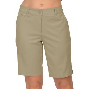Lesmart Womens Golf Shorts Lightweight Stretch Relaxed Fit Knee Length Ladies Bermuda Shorts, Size 12