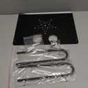 HNVNER Floating AV Shelves, TV Wall Mount for Entertainment Center, DVD DVR Component Shelf for Cable Boxes, Games Consoles, TV Accessories (Single Layer)