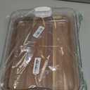 FARBERWARE Build-A-Board Acacia Cutting Board with Built-in Storage Compartments, Clear Locking Lid & White Handles, Great for Charcuterie & Snacks