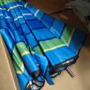 Buryeah 2 Pcs Automatic Chair Umbrella with Universal Clamp 44" UPF 50+ Portable Clamp on Beach Chair Adjustable Wheelchair Umbrella for Outdoor Patio Parasol