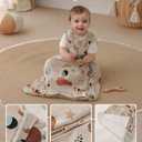 Yoofoss Rayon Made from Bamboo Baby Sleep Sack 0-6 Months TOG 0.5 Baby Wearable Blanket, Super Soft Infant Toddler Sleeping Sack 2-Way Zipper, Grey&Animals
