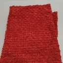 OTOSTAR Pack of 2 Soft Corduroy Decorative Throw Pillow Covers 16 x 24 Inch Boho Striped Pillow Covers Lumbar Cushion Case Couch Pillowcases for Sofa Bed Home Decor (Red)