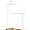 SRIWATANA Jewelry Organizer Display Extra Tall Necklace Holder 3 Tier Jewelry Tree Stand, Gift Idea (Carbonized Black & White)