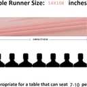 6Pack 9ft Chiffon Table Runner 14x108 Inch Sheer Romantic Table Runner for Wedding Birthday Party Bridal Shower Outdoor Decoration-Light Pink