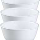 Corelle Coordinates Wh Corelle Livingware Super Soup/Cereal Bowl, 28 oz, Winter Frost White, Set of 3