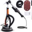 VEVOR Drywall Sander, 800W Brushless Lightweight Electric Wall Sander
Popcorn Ceiling Removal Tool, Stepless Speed 1000-2300 RPM, Double-Layer LED Light, Telescopic Handle, 12 Sanding Discs