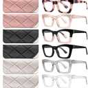 CCVOO Oprah Style Reading Glasses for Women, Stylish Eyeglasses, Blue Light Readers for Women, Cheaters, (A1 Mix)