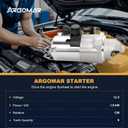 10914N Starter for 13-17 Honda Accord L4 2.4L w/AT 15-16 CR-V L4 2.4L w/AT 16-21 Civic L4 2.0L AT/CVT, Starter Motor Replacement Replace 31200-5A2-A51, 31200-5A2-A52, SM-74009, S-80548