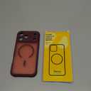 Thomo Magnetic for iPhone 17 Pro Max Case, [Compatible with Magsafe] [Full Camera Protection] Translucent Matte Military Grade Shockproof with Anti-Fingerprint Phone Cover 2025, Wine Red