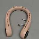 Portable Neck Fan with 6000mAh USB - Rechargeable Battery, 360 Cooling Wearable Fan, 3 Speeds, Ultra-Light Bladeless Neck Fan LED Display (Pink)