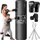 Punching Bag for Kids, 2.7FT Hanging Boxing Bag with Boxing Gloves, Kids Boxing Set Kickboxing Bag for Youth Boxing Karate Muay Thai Kick Taekwondo Training