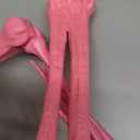 JOYIN 5.6 FT Halloween Posable Skeleton Life Size, Giant Outdoor Yard Skeletons, Pink Plastic Skeleton with Movable Joints for Haunted House Props, Halloween Decorations, Spooky Scary Skeletons Party