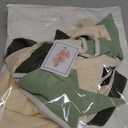 2 Sets of Sage Green Pennant Banner 24Pcs Nursery Garland Flags Olive Green Fabric Linen Triangle Streamers for Baby Room Decor Kids Jungle Safari Summer Birthday Baby Shower Boho Party Decorations