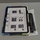 ROISKIN Case for iPad (A16) 11th Generation 11 Inch 2025, iPad 10th Generation Case 10.9" for Kids with Screen Protector,360 Kickstand & Handle,Shoulder Strap,Heavy Duty Military Grade Drop Protection (No Pen Holder, Black-Blue)