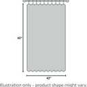 YoungsTex Short Linen Kitchen Curtains 40 Inch Length for Window Over Sink, Semi Sheer Cafe Drapes Light Filtering with Rod Pocket Back Tab for Bathroom, 42 X 40 Inch, 2 Panels