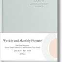 2026 Planner - Weekly and Monthly Planner, January 2026 - December 2026, Linen Hardcover, 2026 Calendar Planner Book with Tabs, Aesthetic, Perfect for Office Home School Supplies (Green, A5)